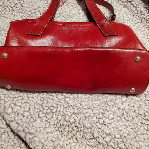 FOSSIL LEATHER HANDBAG - Picture 5 of 10